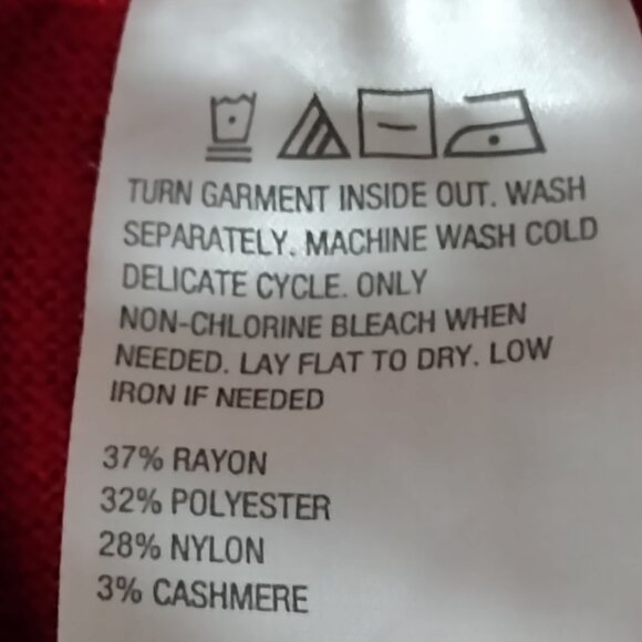 Iman: Pull On Wide Leg Knit Pants, Size 2XT, Dark Red - Picture 5 of 5